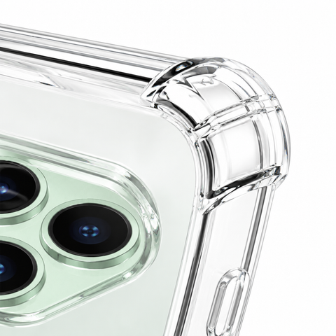 Clear Airbag Phone Case - Corner Close-up